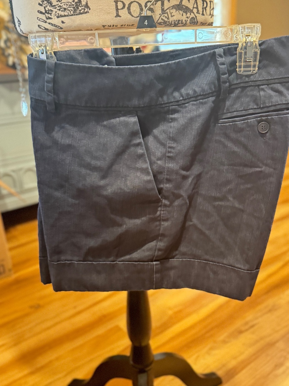 New York & Company Dark Navy Tailored Bermuda Shorts